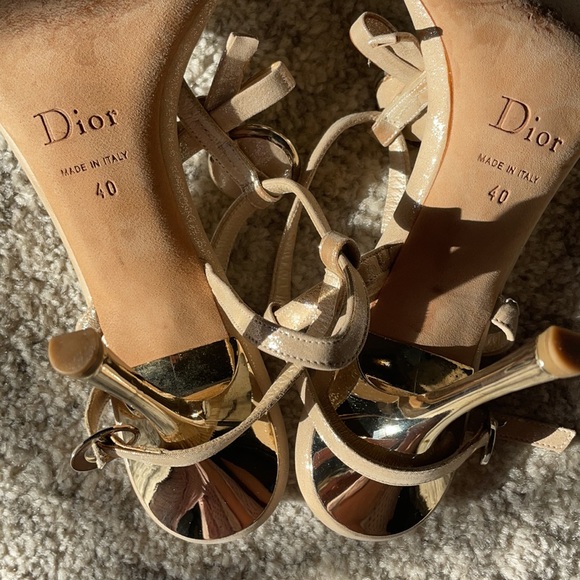Christian Dior T-Strap Sandals 40 - Picture 12 of 14